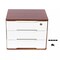 Wooden Desktop Storage Box Drawer Office Home Table Display Organizer with Lock